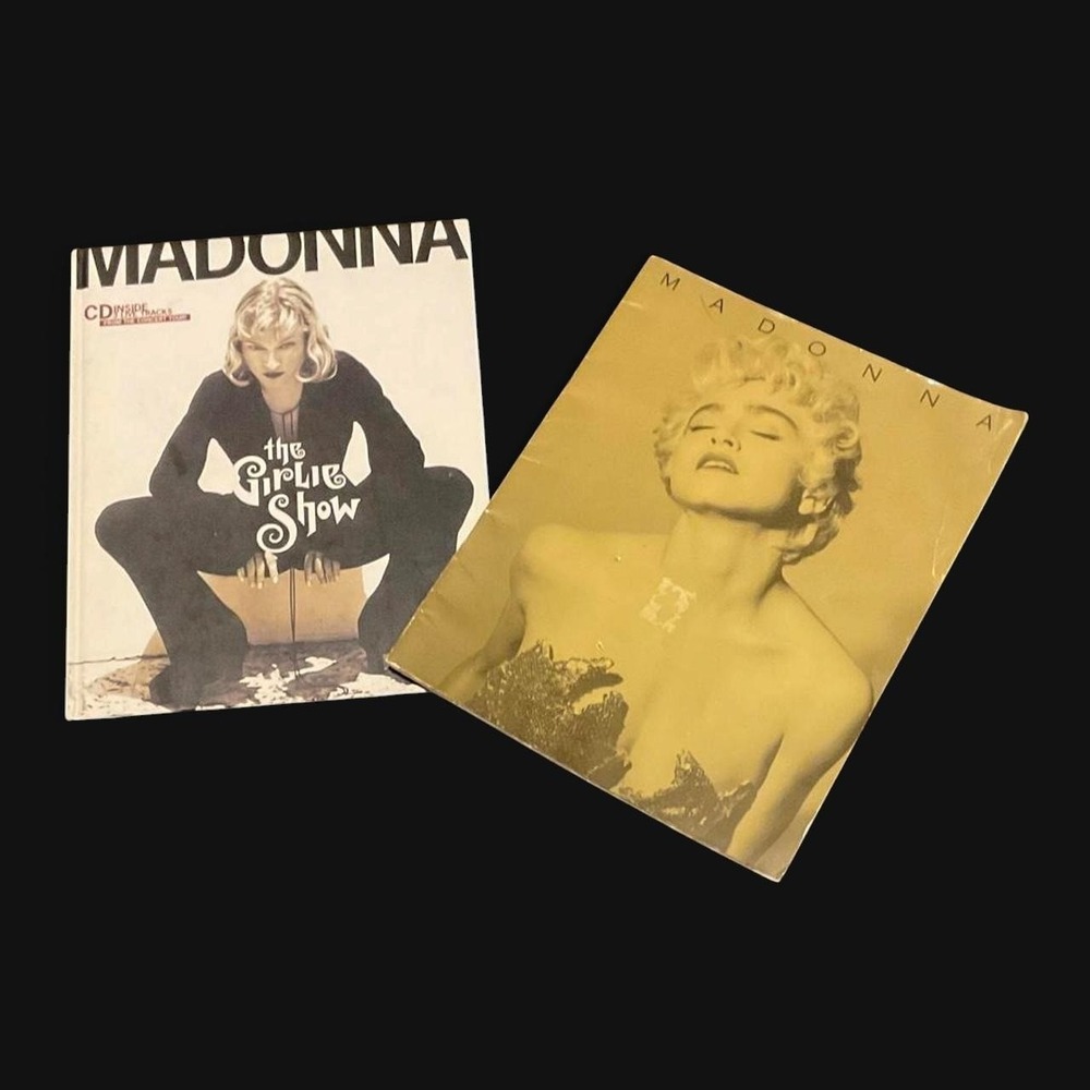 Madonna 'The Girlie Show' & 'Who's that girl' Coffee Table Tour Book Bundle!